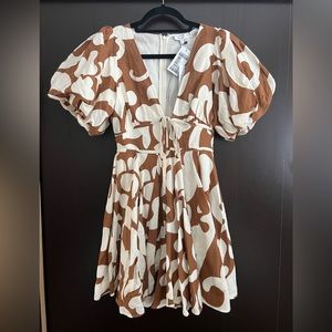 Rhode Madeline dress in Free Spirit Brown
